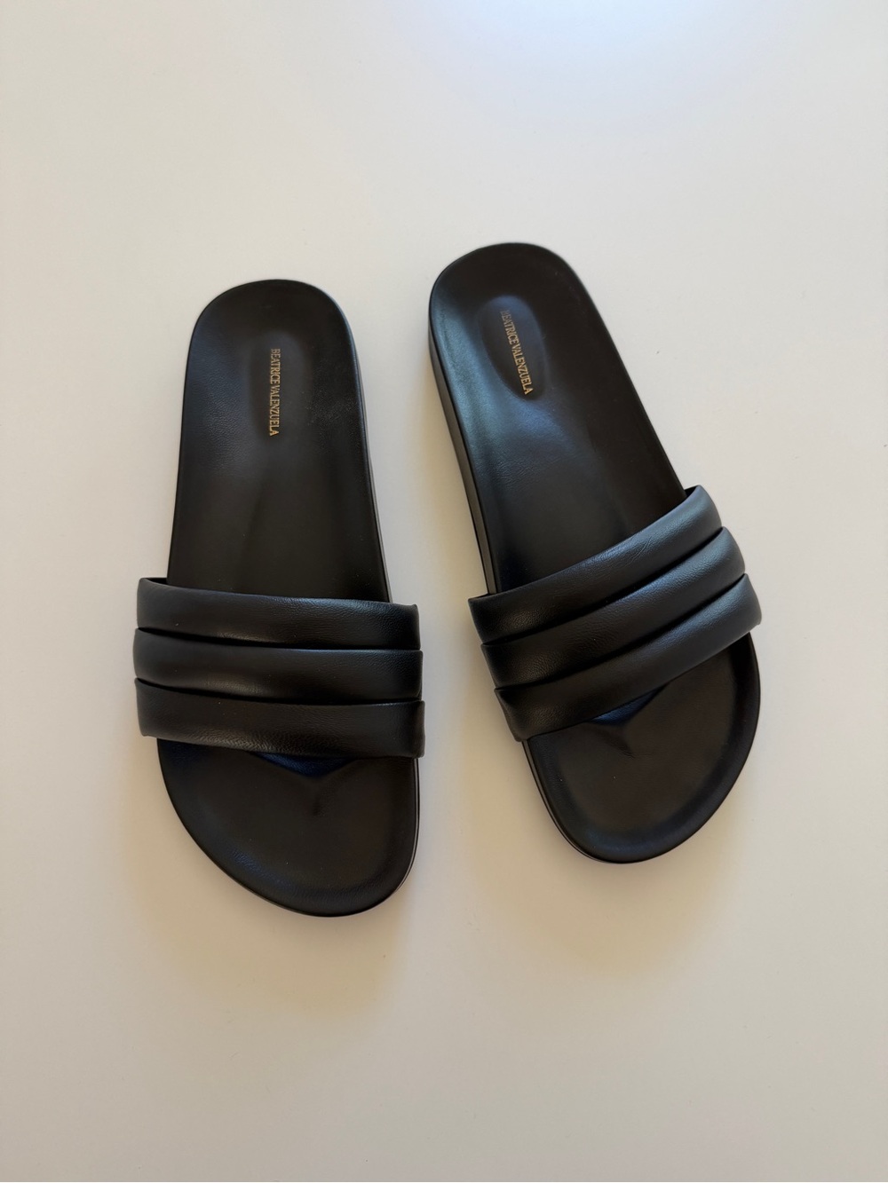 Beatrice Valenzuela Black Monocolor Slide Sandals Size 8 Women’s - Picture 2 of 10